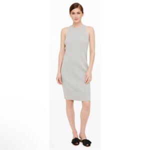 Club Monaco filina ribbed gray midi dress